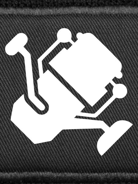 White Fishing Reel Silhouette