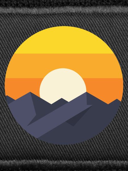 Sunset Mountain Abstract