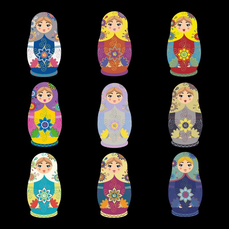 Matroschka Pop Art Designs. Matreschka / Matroshka