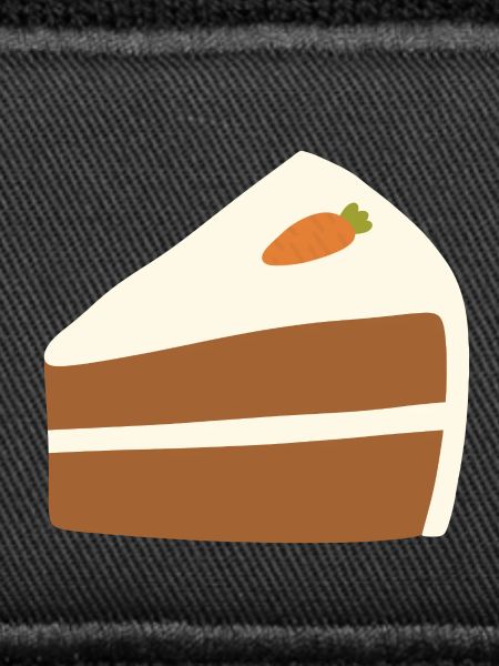 Minimalistische Karottenkuchen-Illustration