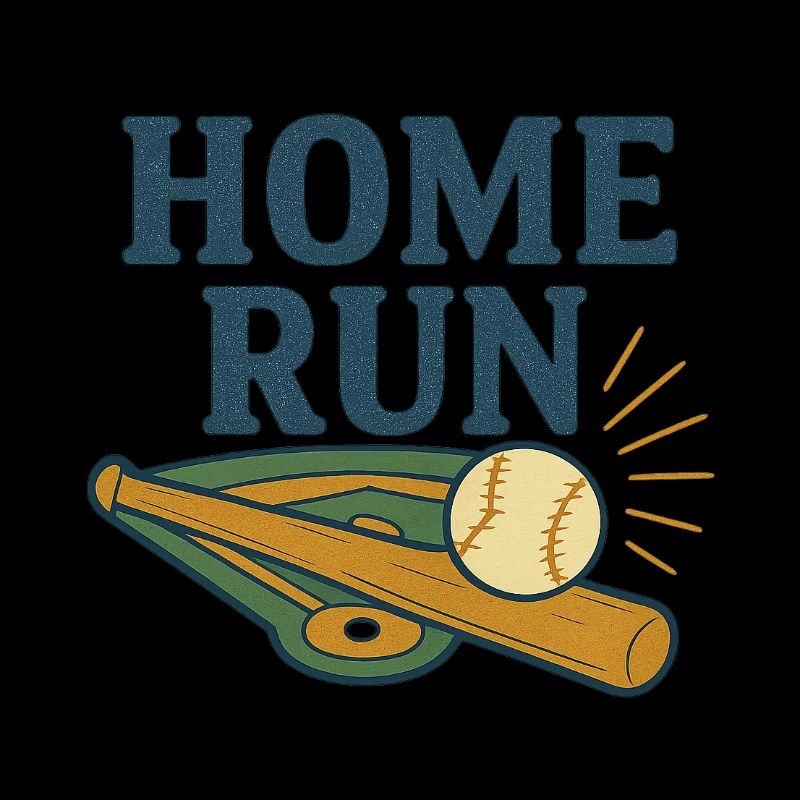 Conception de baseball Home Run