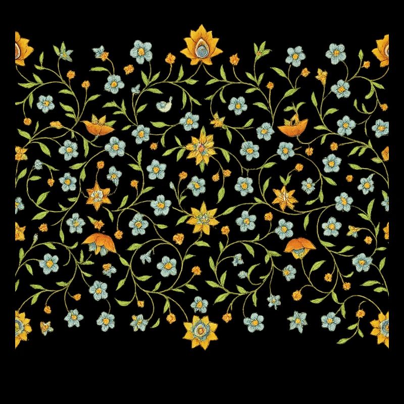 Persian Mandala Pattern – Golden Minimalist