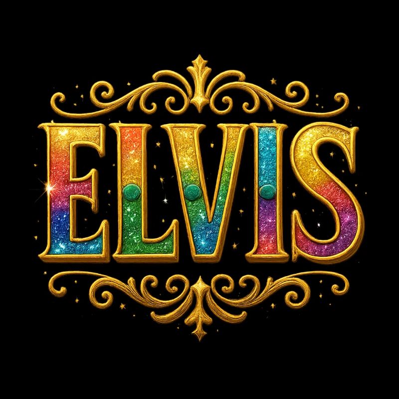 ELVIS Glitter Gold Sequins