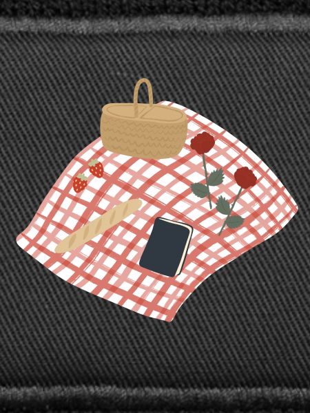 Rustic Picnic Scene Illustration