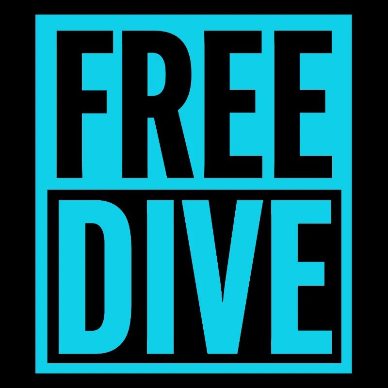 FREE DIVE Bold Typographic Vibrant Design