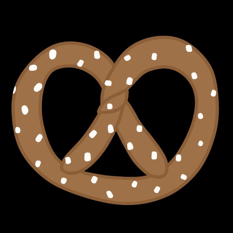 Verspieltes Brezelherz-Design