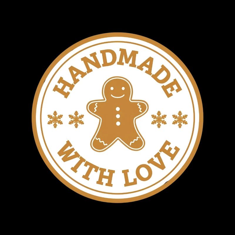 Gingerbread Emblem – Handmade with Love