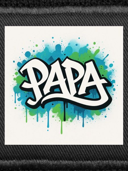Graffiti Style Dad Illustration