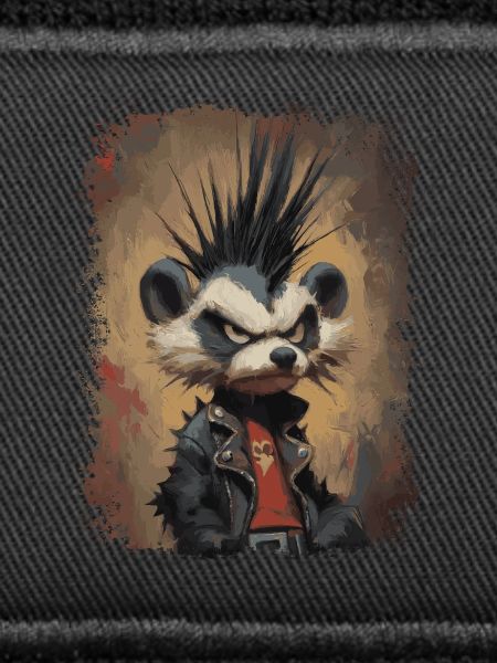 Lustiger Punkrock Waschbär