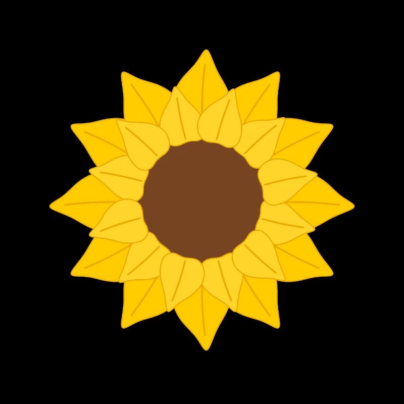 Sonnenblume Blütenblatt Muster Illustration