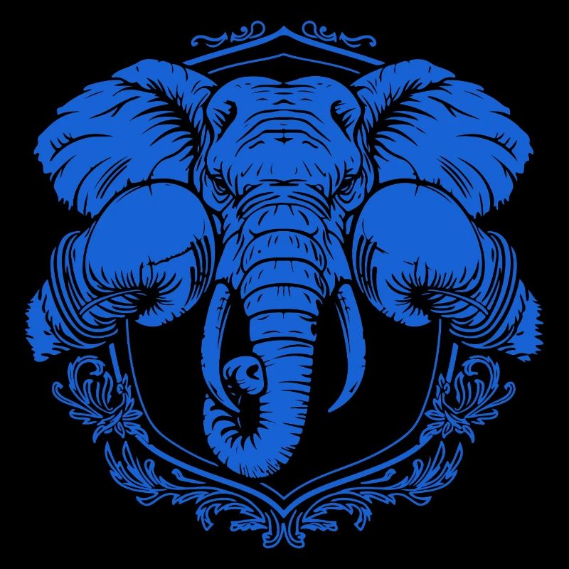 Éléphant boxeur