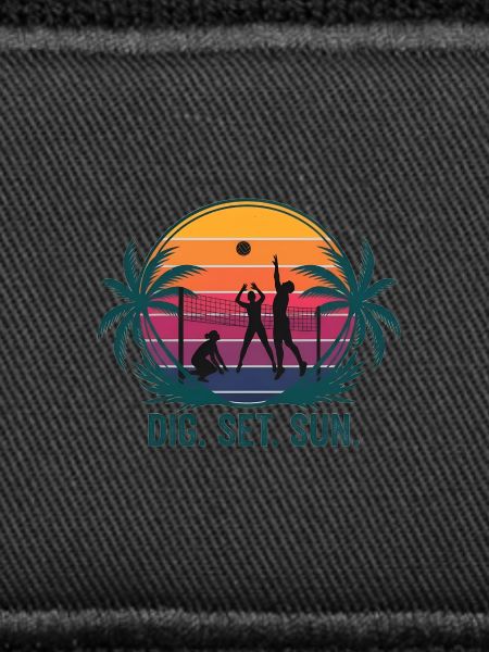 Sunset Volleyball Trio Design