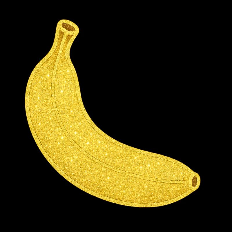 Glitzernde Bananen-Illustration