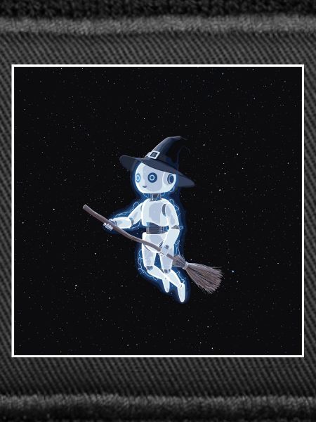 Robot witch in space