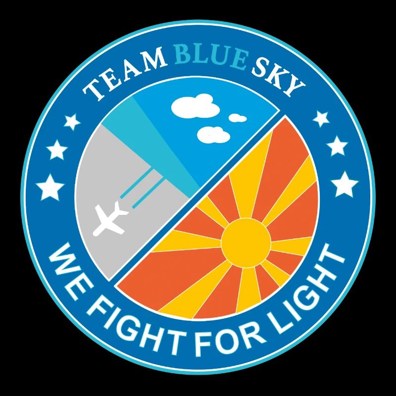 Light Warrior Badge Summer Sun Blue Sky