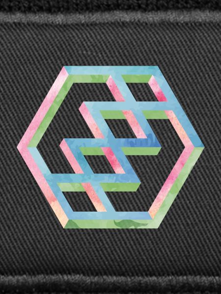Abstraktes Bunte Hexagonmuster