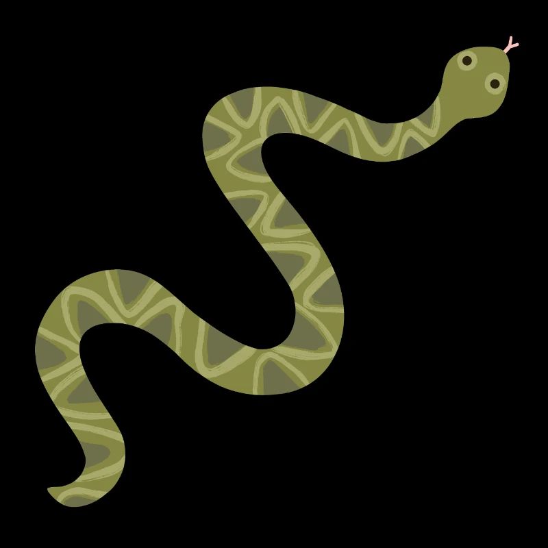 illustration de serpent vert vibrant