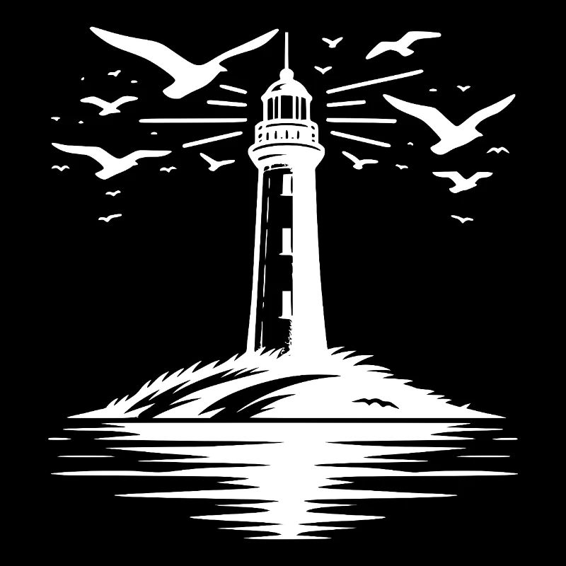 Phare Tatouage Lumière Côtière pour Garde Côtière