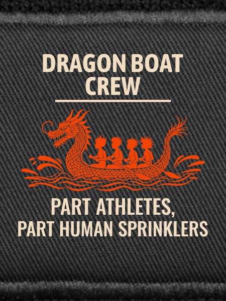 Drachenboot Crew Athleten Sprinkler