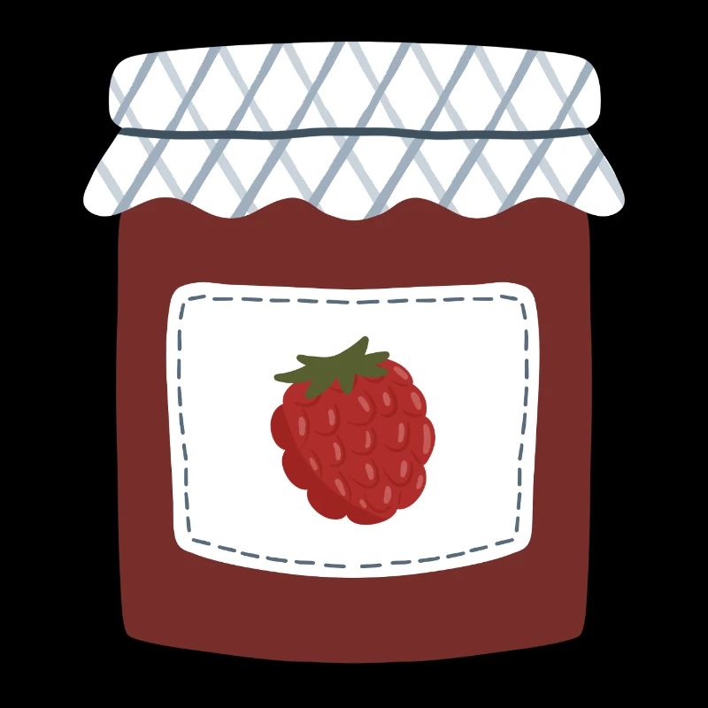 Beerenmarmeladenglas Illustration