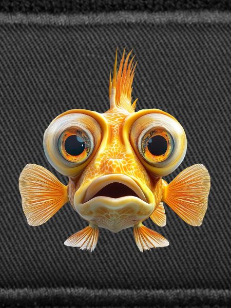 Fischgesicht mit großen Augen