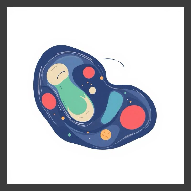 Abstract Cosmos Pattern in Blue