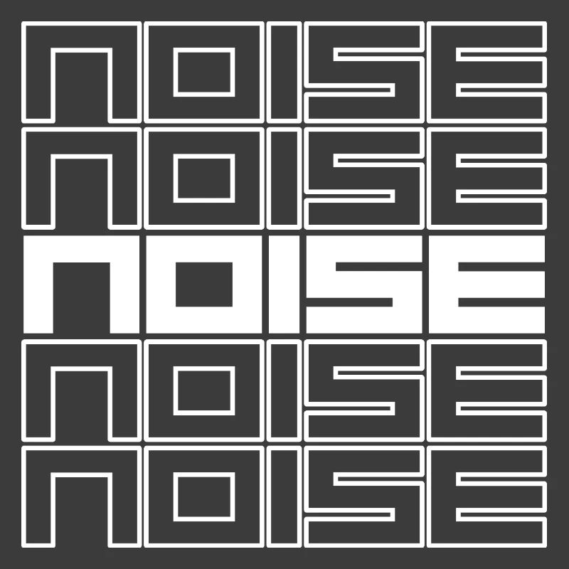 Noise Geometric Typography Bold Pattern