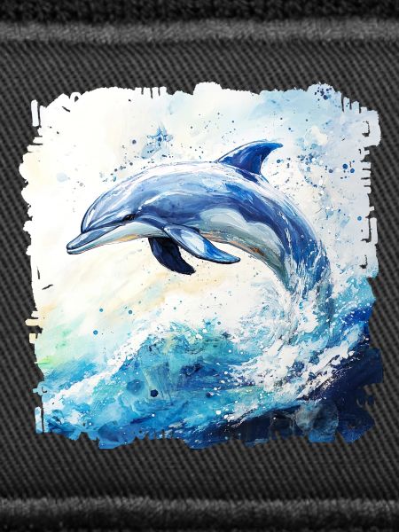 Aquarelle Dolphin Leap