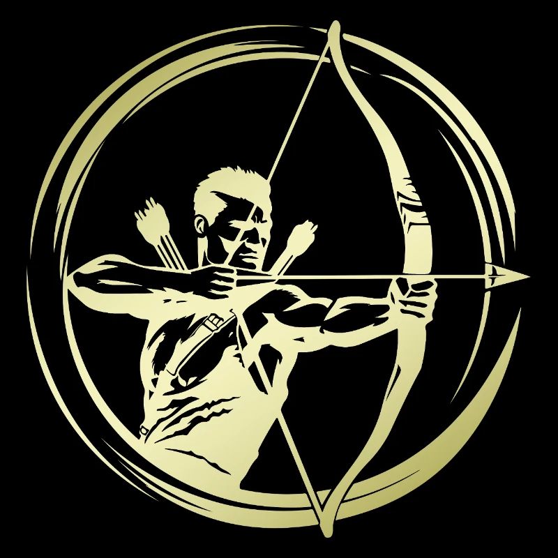 Silhouette de tir à l’arc