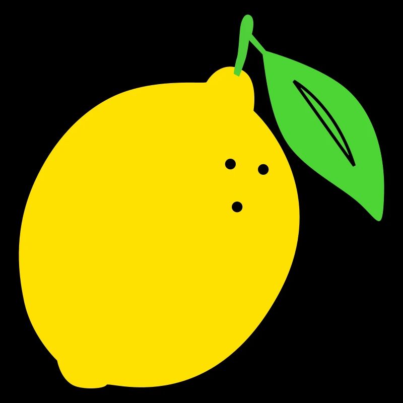 Lemon Flat Print Design