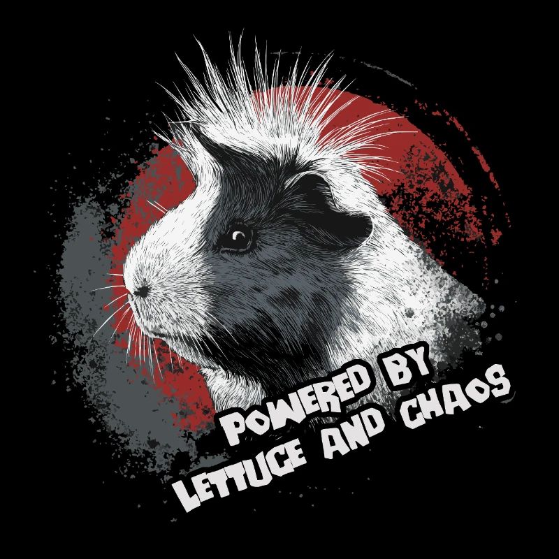 Guinea pig with funny saying