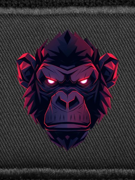 Neon Gorilla Kopfkunst