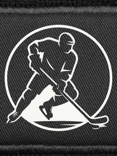 Circle Hockey Silhouette Emblem
