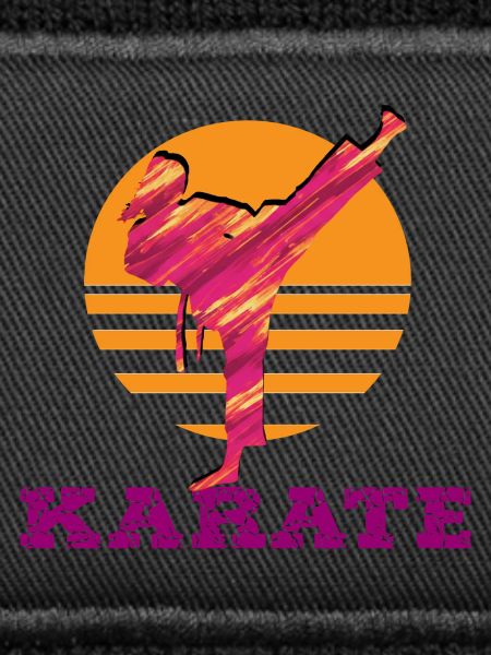 Karate Sunset Silhouette