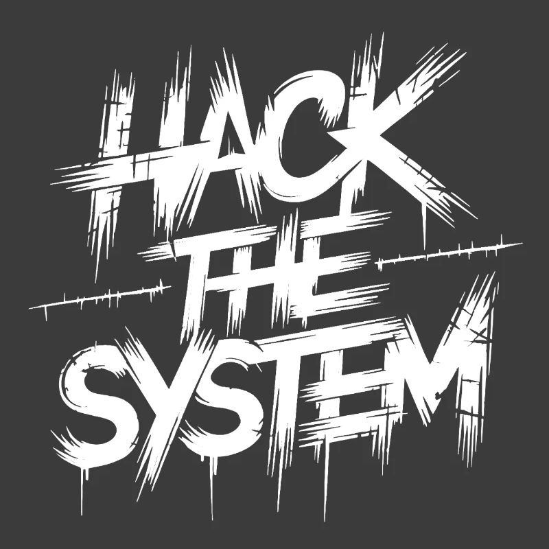 Hack the System Graffiti