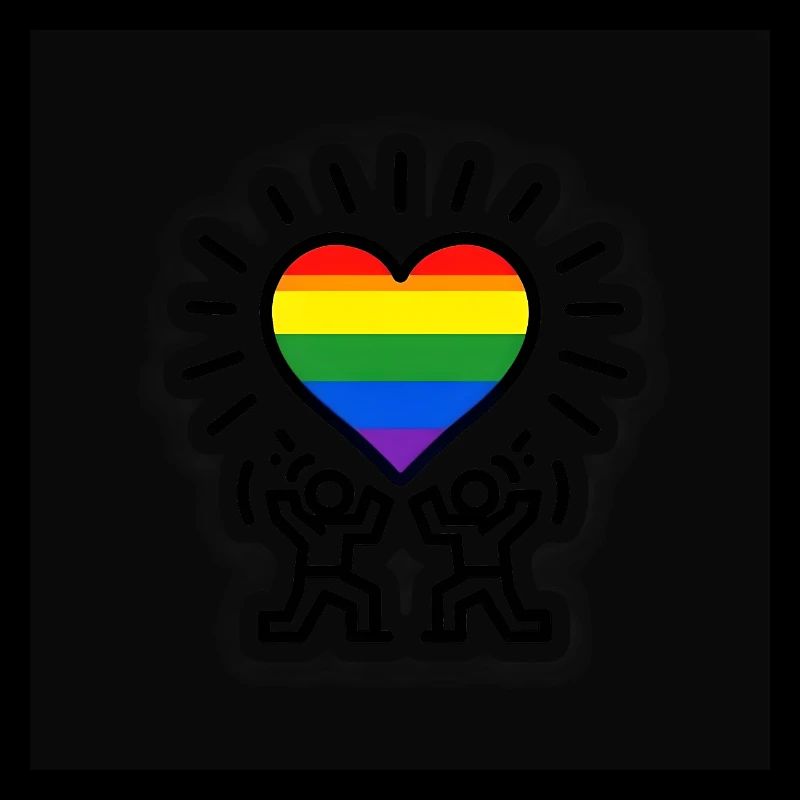Célébration de l’arc-en-ciel du cœur