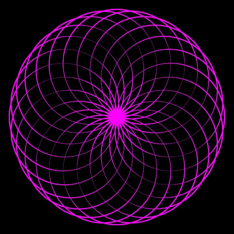 Neonspirale Netz Torus