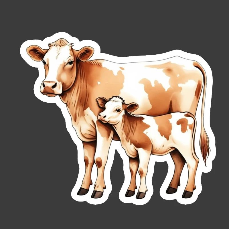 Kuhliebe – Mutter und Kalb