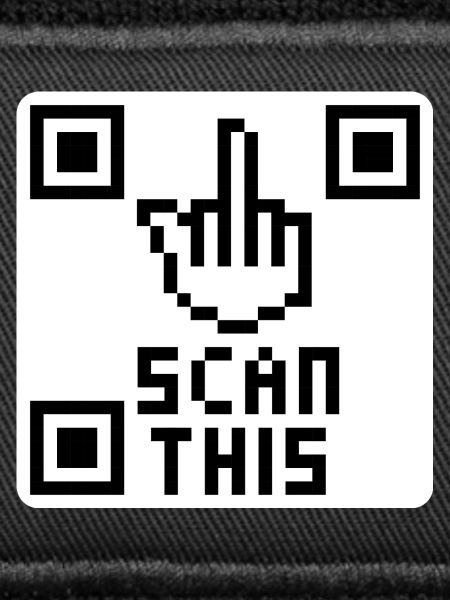 QRcode middle finger
