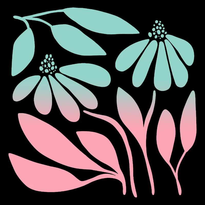 Marguerite in gradient green 