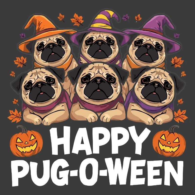 Mops-O-Ween Hexenhut Möpse