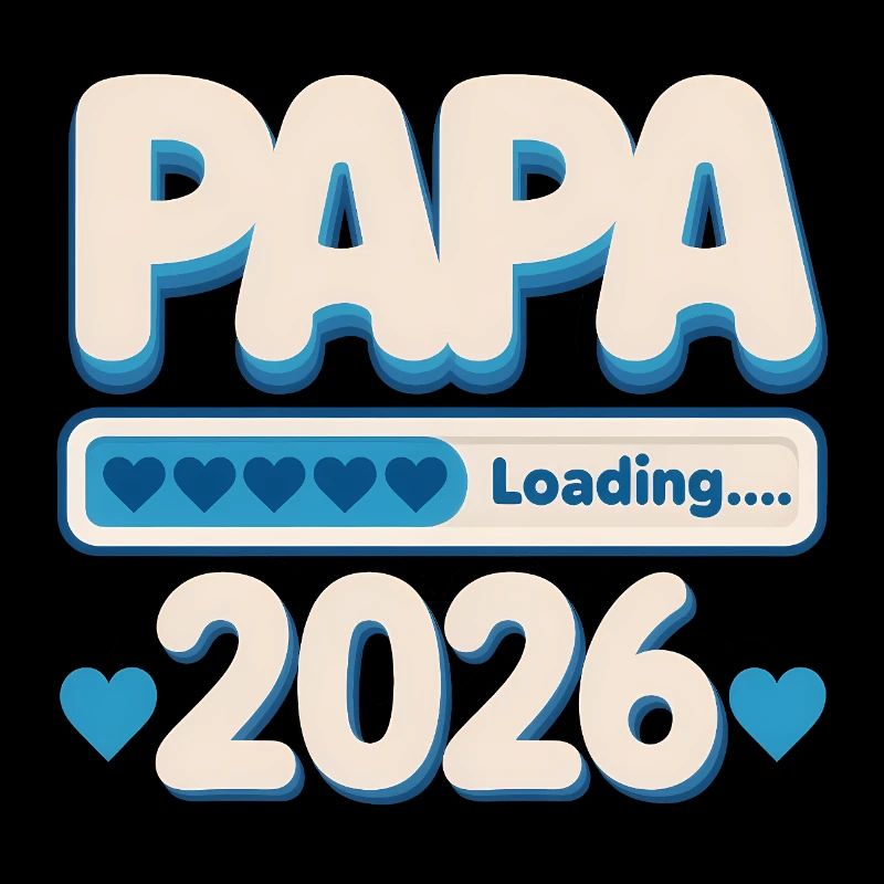 Papa 2026 Loading | stolzer Vater Baby Geschenk