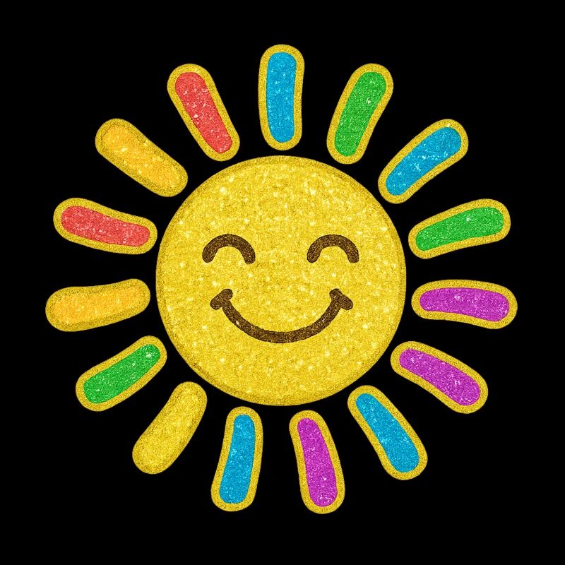 Bébé Soleil | Soleil scintillant Soleil souriant