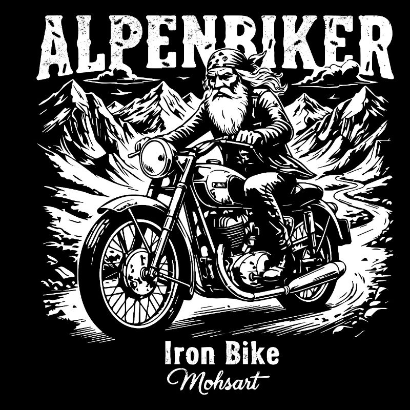 Alpenbiker Eisenbike Bergsicht