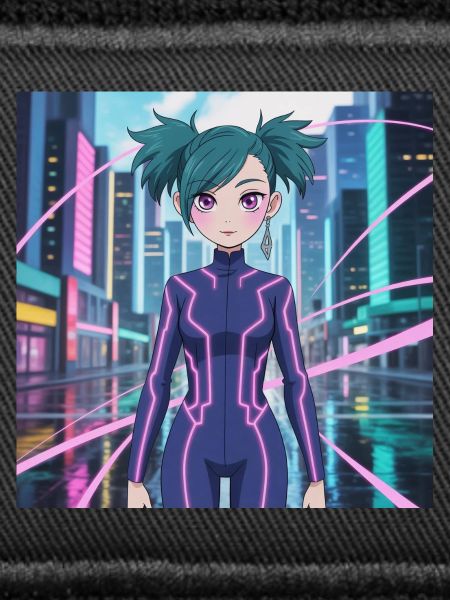 Neon Cybersuit Light Lines