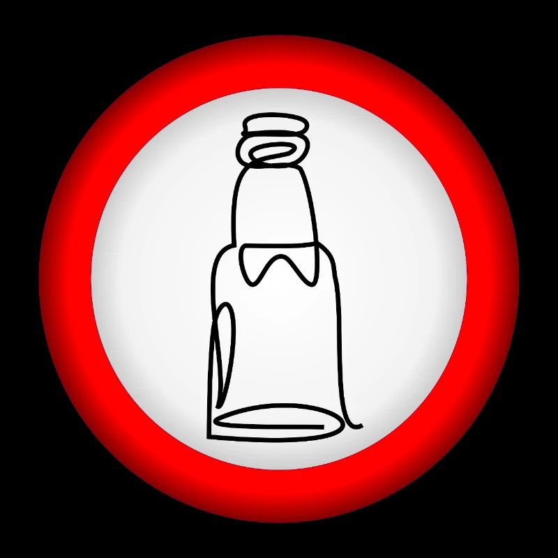 VERBOT BIERFLASCHE