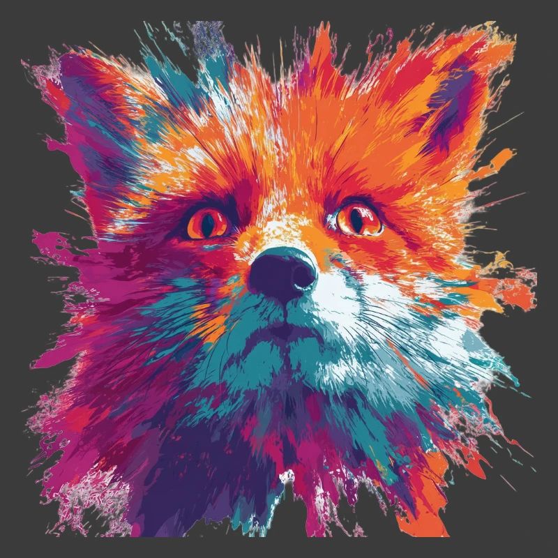 Intense_Fox_Face_Abstract_Painting