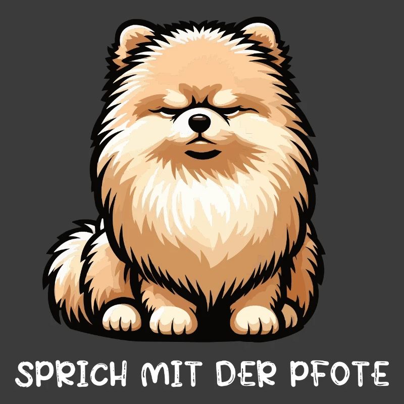 Sprich mit der Pfote Zwergspitz Zwergspitze Spitz