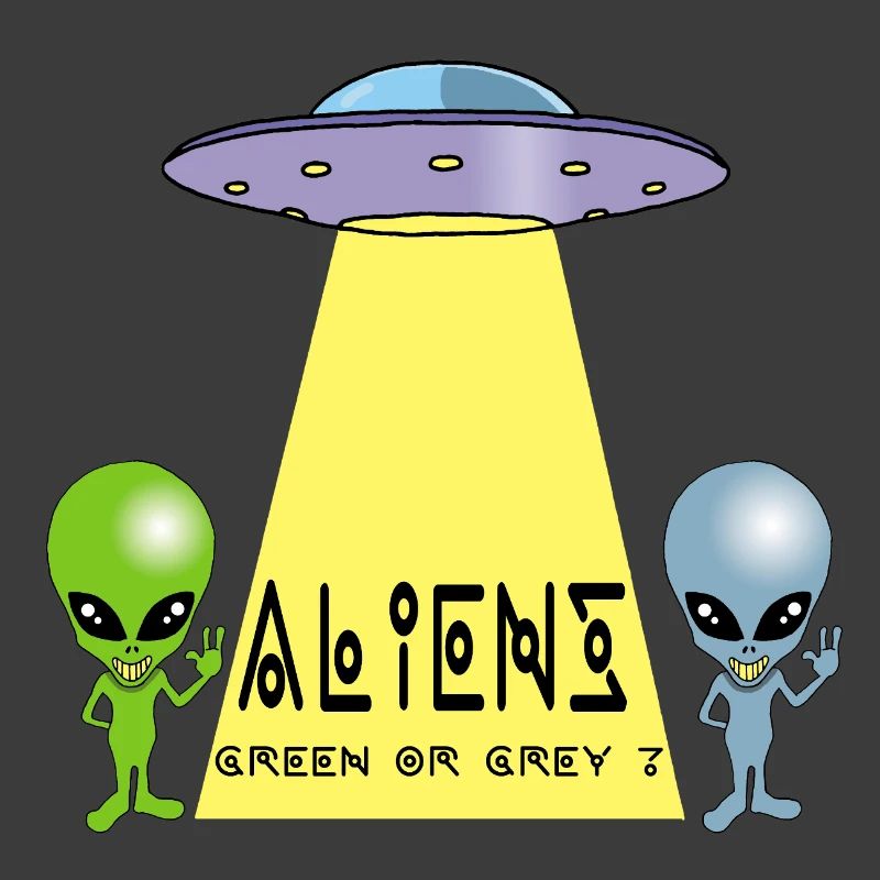 Grün oder grau außerirdisch?