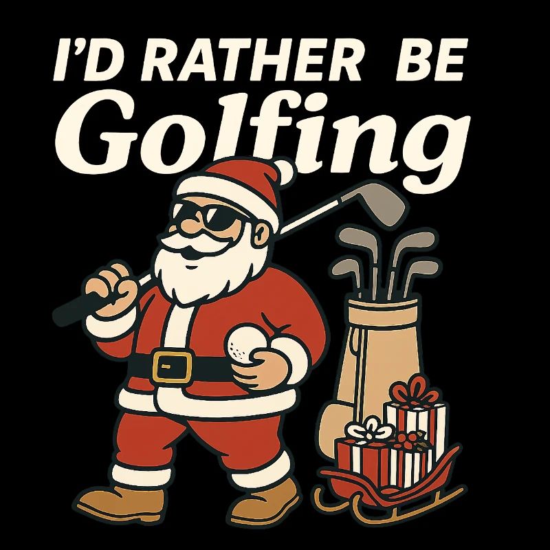 Lustiges Golf Shirt Weihnachtsgeschenk Golfer